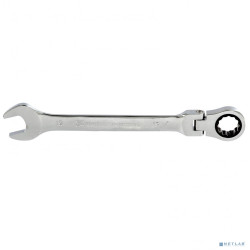 MATRIX Ключ комбинированный трещоточный, 19мм, CrV, шарнирный, зерк.хром [14871]