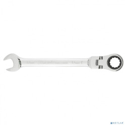MATRIX Ключ комбинированный трещоточный, 17мм, CrV, шарнирный, зерк.хром [14869]