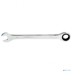 MATRIX Ключ комбинированный трещоточный, 14мм, CrV, зеркальный хром [14807]