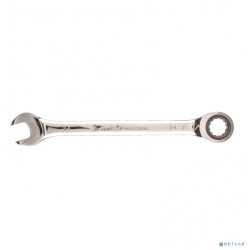 MATRIX Ключ комбинированный трещоточный, 24 мм, CrV зеркальный хром [14815]