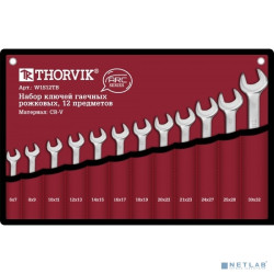 Thorvik W1S12TB Набор ключей гаечных рожковых серии ARC в сумке, 6-32 мм, 12 предметов