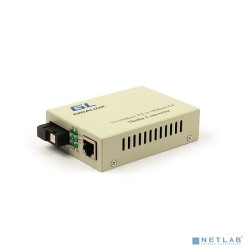GIGALINK GL-MC-UTPF-SC1G-18SM-1310 Медиаконвертер 100/1000Мбит/c в WDM, без LFP, SM, SC, Tx:1310/Rx:1550, 18 дБ (до 20 км)