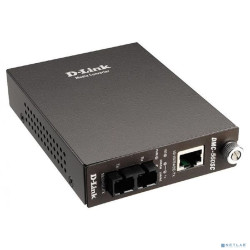 D-Link DMC-560SC/D4A Медиаконвертер с 1 портом 10/100Base-TX и 1 портом 100Base-FX с разъемом SC для одномодового оптического кабеля (до 60 км)