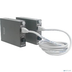 D-Link DMC-920R/B10A WDM медиаконвертер с 1 портом 10/100Base-TX и 1 портом 100Base-FX с разъемом SC (ТХ: 1310 нм; RX: 1550 нм) для одномодового оптического кабеля (до 20 км)