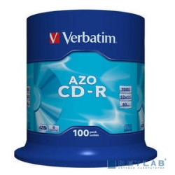 Verbatim Диски CD-R 700Mb 52x Cake Box (100шт) (43430)