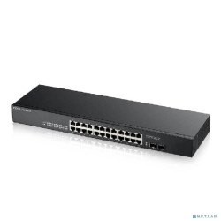 Zyxel GS1100-24-EU0103F Коммутатор 24G 2SFP неуправляемый
