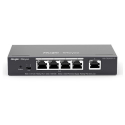Ruiji RG-ES205GC-P 5 портов Gigabit Ethernet, коммутатор с облачным управлением 4 PoE/PoE+ порта, 54W