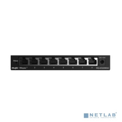 Ruiji Reyee RG-ES208GC 8-Port Gigabit Smart Switch, 8 Gigabit RJ45 Ports, Desktop Steel Case