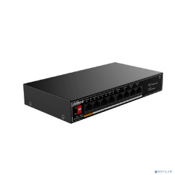 DAHUA DH-SG1008LP 8-портовый гигабитный неуправляемый коммутатор c PoE, 4xRJ45 1Gb PoE, 4xRJ45 1Gb, суммарно 60Вт, коммутация 20 Гбит/с, MAC-таблица 8K, металл