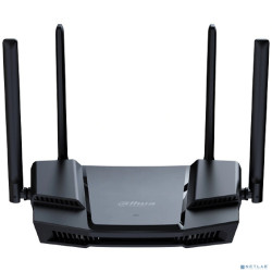 DAHUA DH-AX18 Беспроводной роутер 1x10/100/1000Мбит/с WAN; 3x10/100/1000Мбит/с LAN; 2.4ГГц: 802.11 b/g/n/ax 574Мбит/с; 5 ГГц: 802.11 a/n/a/ac/ax 1201Мбит/с