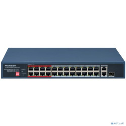 Коммутатор неуправляемый HIKVISION DS-3E0326P-E/M(C) (L2) 25x100Мбит/с 1SFP 24PoE 230W