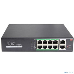 Just JT-H1108WD Неуправляемый 10 портовый PoE коммутатор в металлическом корпусе