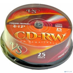 VS CD-RW 80 4-12x CB/25