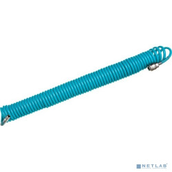 STELS Полиуретановый спиральный шланг профессиональный BASF, 10 м, с быстросъемными соединениями [57007]