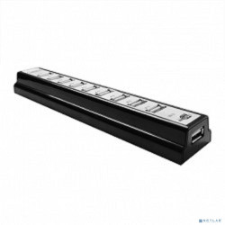 CBR CH-310, USB-концентратор  активный, 10 портов, USB 2.0/220В black