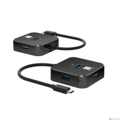 5bites Концентратор HB34C-316BK TYPE-C -> 4*USB3.0 / BLACK