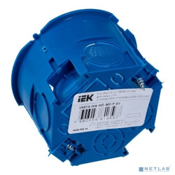 Iek UKG10-068-045-000-P-UO Коробка установочная С3 D=68x45 мм для полых стен (с саморезами и пластиковыми лапками) GENERICA