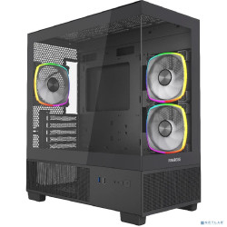 Powercase Vision Micro M3B, Tempered Glass, 3x 120mm ARGB PWM Fan, чёрный, mATX (CVMMB-A3)
