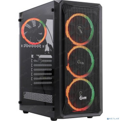 Powercase CMIZB-R4 Корпус Mistral Z4 Mesh RGB, Tempered Glass, 4x 120mm RGB fan, чёрный, ATX  (CMIZB-R4)