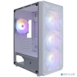 1STPLAYER FD3-M White / mATX / 4x120mm LED fans / FD3-M-WH-4F1-W