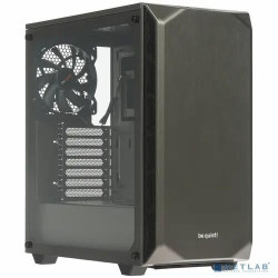 be quiet! Pure Base 500 Window Metallic Gray / ATX, TG / 2x140mm fans inc. / BGW36