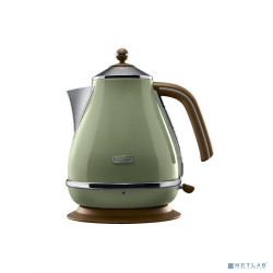 Чайник электрический Delonghi KBOV2001.GR 1.7л. 2000Вт зеленый (корпус: металл)