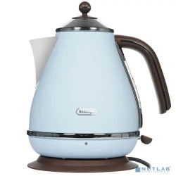 Чайник электрический DeLonghi KBOV2001.AZ, 2000Вт, голубой