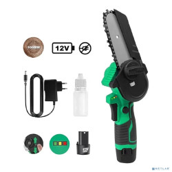 Zitrek GreenSaw 12 Пила цепная аккумуляторная [082-1859] { 12В, 1,5Ач Li-ion аккум. 2шт, ЗУ }