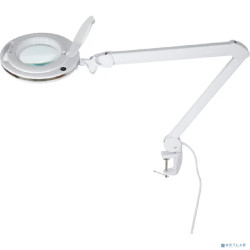 Rexant 31-0531 Лупа на струбцине  , круглая, 3D, с подсветкой 60 LED, сенсорный регулятор яркости, белая