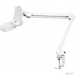 Rexant 31-0565 Лупа на струбцине  , квадратная 3D+20D, с подсветкой 6 LED, серия EXPERT, белая