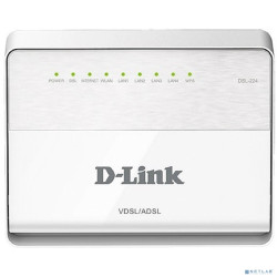 D-Link DSL-224/R1A Беспроводной маршрутизатор VDSL2 с поддержкой ADSL2+