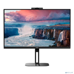 LCD AOC 27" Q27V5CW Black с поворотом экрана {IPS 2560x1440 75Hz 1ms 178/178 300cd 20M:1 HDMI2.0 DisplayPort webcam}