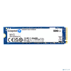 Kingston SSD NV3, 500GB, M.2(22x80mm), NVMe, PCIe 4.0 x4, 3D TLC SNV3S/500G