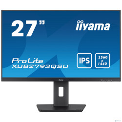 LCD Iiyama 27" XUB2793QSU-B7 {IPS 2560x1440 100Hz 1ms 300cd HDMI DisplayPort USB M/M HAS Pivot}