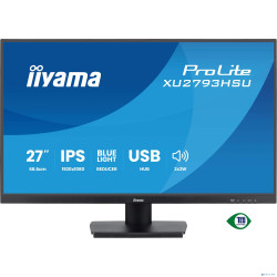 LCD IIYAMA 27'' XU2793HSU-B7 {IPS 1920х1080 100Hz 1ms 8bit(6bit+FRC) 300cd 178/178 1300:1 HDMI2.0 DisplayPort1.2 2xUSB2.0 2x2W 2x2W VESA}