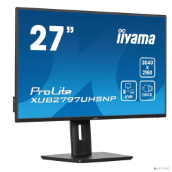 LCD IIYAMA 27" XUB2797UHSNP-B1 черный {IPS 3840x2160 60Hz 350cd HDMI DisplayPort USB M/M HAS Pivot In}