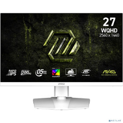 MSI MAG 27" 274QRFW E20 белый {Rapid IPS Flat 2560x1440 200Hz 0.5ms DisplayHDR400 1000:1 300cd 2xHDMI2.0b DisplayPort1.4a USB-C  HAS Pivot VESA}