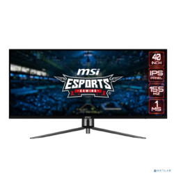 LCD MSI 40" MAG401QR черный {IPS 3440x1440 155Hz 1ms 21:9  матовая 400cd 178/178 10bit(8bit+FRC) 2xHDMI2.0  DisplayPort 2xUSB2.0 USB-C2.0(65W) VESA}
