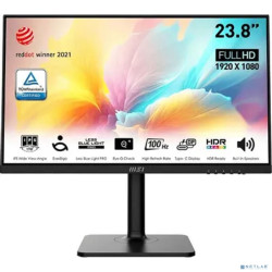 LCD MSI 23.8" MD2412P Modern черный {IPS 1920x1080 100Hz 5ms 16:9 300cd 178/178 HDMI M/M USB-C(PD 15W) HAS Pivot} [9S6-3PA59H-095]