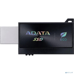 A-DATA External SSD SC730, 1000GB, Type-C, Type-A, USB 3.2 Gen2, R/W 600/600 MB/s, 36.8x23.8x9.7mm, Black (5 лет)