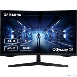 LCD Samsung 31.5" C32G55TQ черный {VA 2560x1440 144Hz 1ms 16:9 1000:1 200cd 178/178 HDMI DisplayPort}