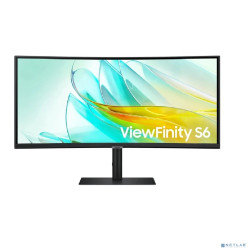 Монитор Samsung 34" ViewFinity S6 S34C650UAIXCI черный VA LED 5ms 21:9 M/M полуматовая 350cd 178гр/178гр 3440x1440 100Hz DP Ultra WQHD USB 8кг