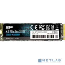 Silicon Power SSD 512Gb A60 SP512GBP34A60M28, M.2 2280, PCI-E x4, NVMe