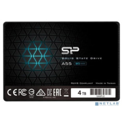 SSD 2.5" Silicon Power 4.0TB A55 <SP004TBSS3A55S25> (SATA3, up to 500/450MBs, 3D NAND, 2000TBW, 7mm)