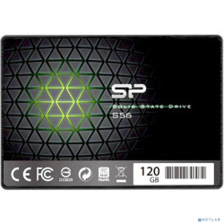 SSD 2.5" Silicon Power 120GB Slim S56 <SP120GBSS3S56B25> (SATA3, up to 550/440MBs, 65TBW, 7mm)
