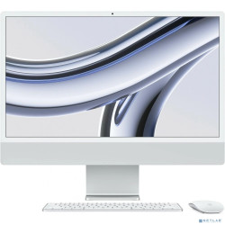 Apple iMac 24 2023 [Z19500023] (КЛАВ.РУС.ГРАВ.) Silver 24" Retina 4.5K {Apple M3 8C CPU 8C GPU/16GB/512GB SSD}