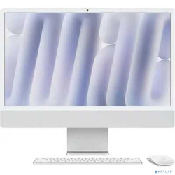 24" Моноблок Apple iMac A3247 4.5K, Apple M4 8 core, 16ГБ 256ГБ SSD,  macOS серебристый [mwuc3zp/a]