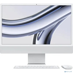 Apple iMac 24 2023 [Z19E0001G] (КЛАВ.РУС.ГРАВ.) Silver 24" Retina 4.5K {Apple M3 8C CPU 10C GPU/16GB/512GB SSD/Ethernet/без переходника на EU арт.11007065}