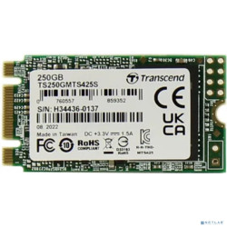 Transcend SSD 425S, 250GB, M.2(22x42mm), SATA3, 3D TLC TS250GMTS425S