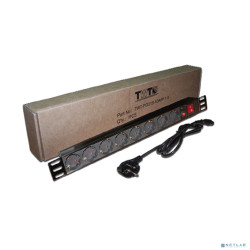 Блок розеток 19" 9 шт. C13, 10A 250V, без шнура питания